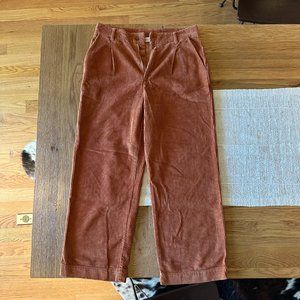 LACAUSA Frankie Corduroy Trouser - Fox Rust Orange
